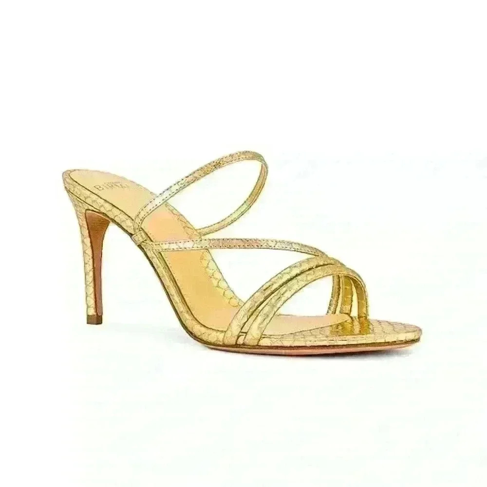 Eve 85 in Snake Oro Alexandre Birman - Picture 2 of 5